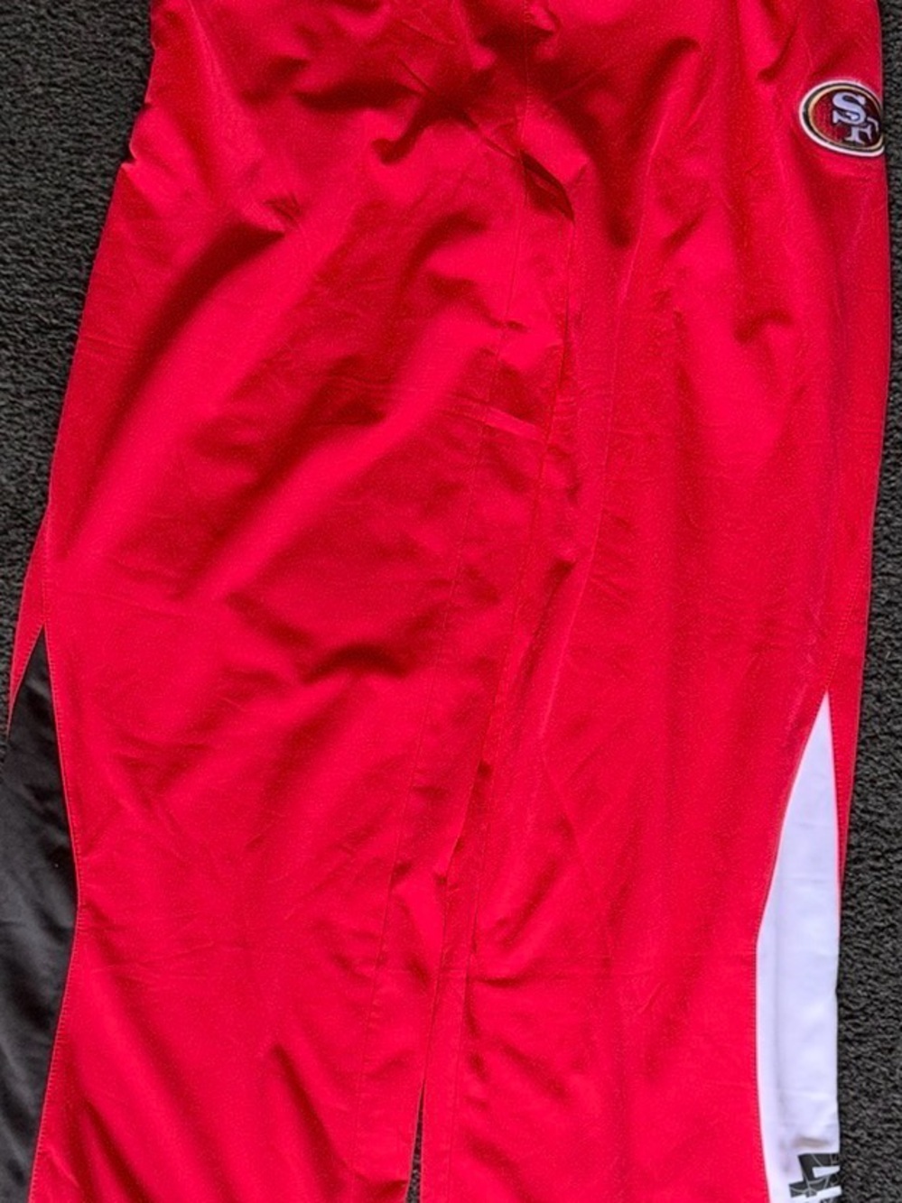 NFL Youth Red Team Apparel Shorts with Black Logo Tag